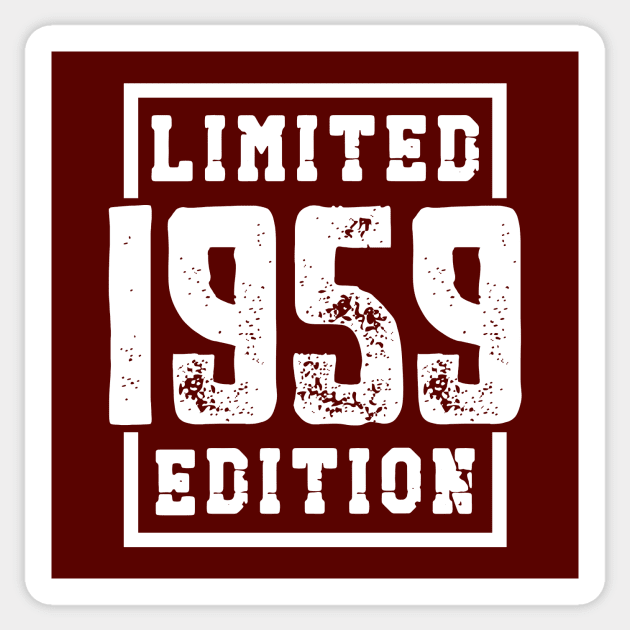 1959 Limited Edition Sticker by colorsplash
